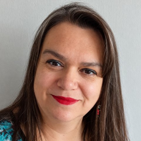 Retrato de Cony, manipuladora de alimentos de El Trencito de los Dinosaurios