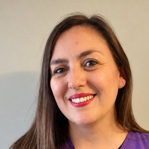 Retrato de Daniela, nutricionista de El Trencito de los Dinosaurios
